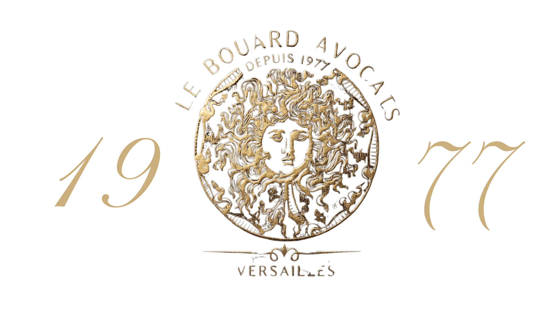 Blason doré du cabinet Le Bouard Avocats à Versailles